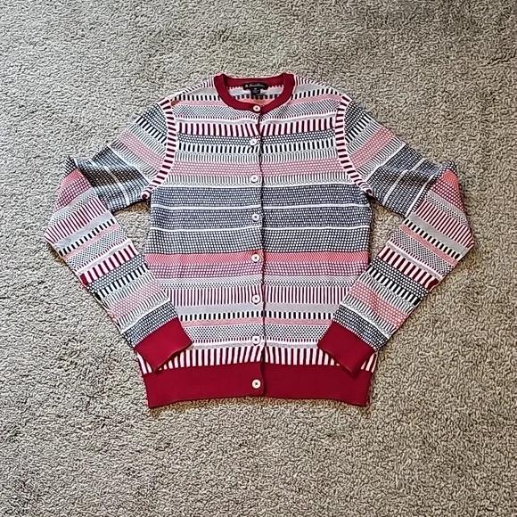 Brooks Brothers Striped Cardigan Sweater Set - Picture 2 of 14